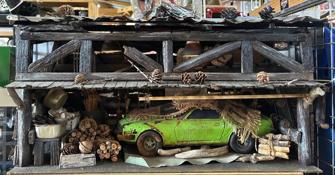 一点物‼️昭和レトロ　小屋　ジオラマ　ミニチュア