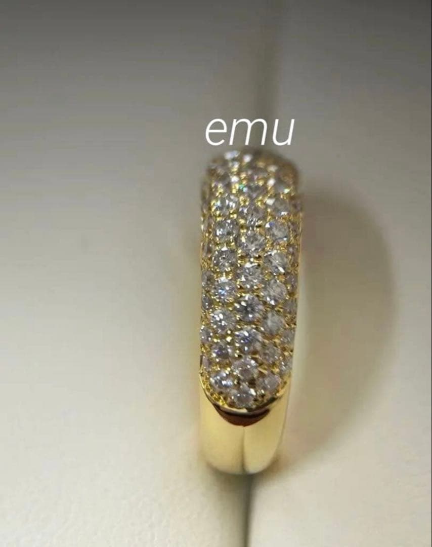 最高級モアサナイト パヴェリング / YG / ラスト1点 - メルカリ