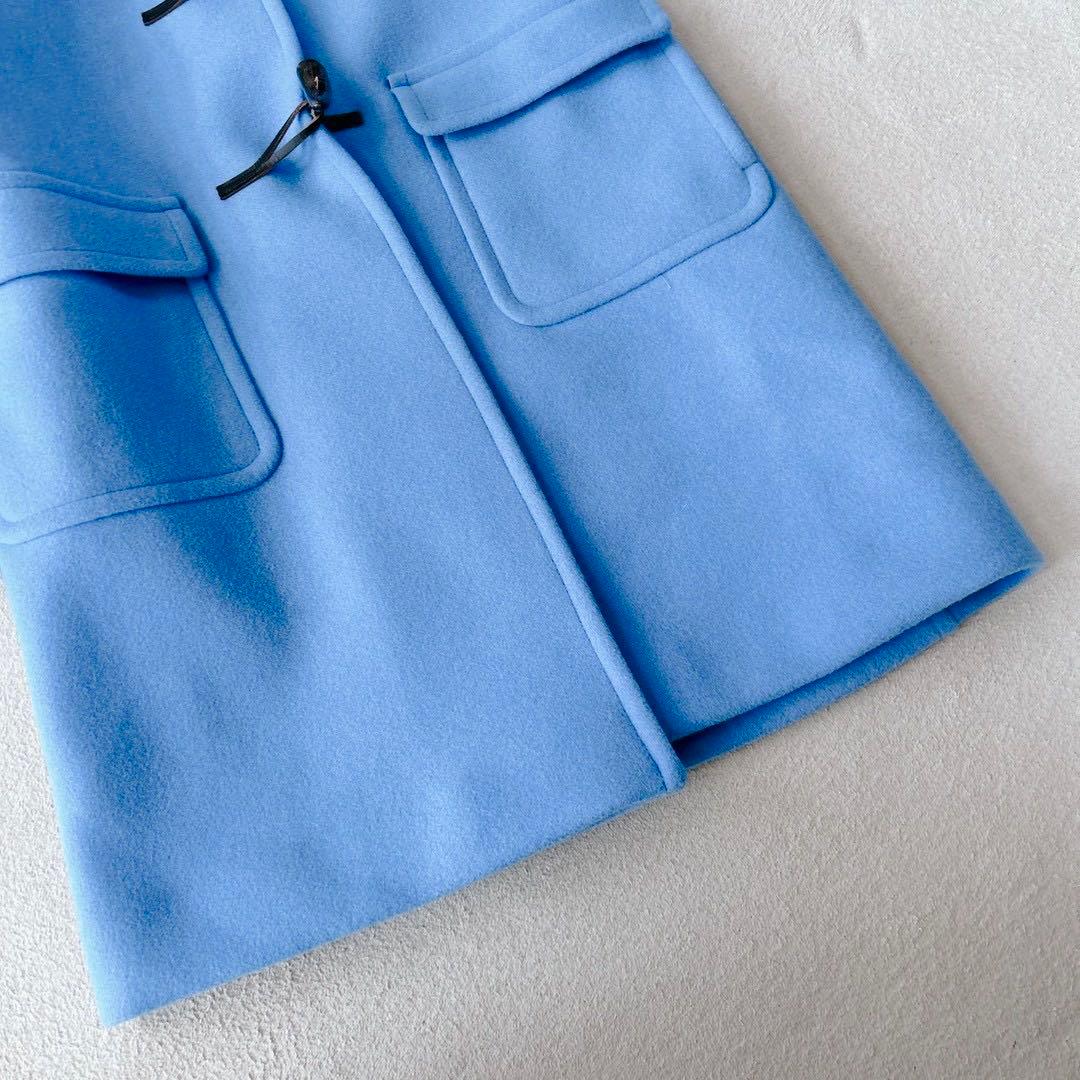 定番✨グリーンレーベルリラクシング ダッフル ロング コート コバルト