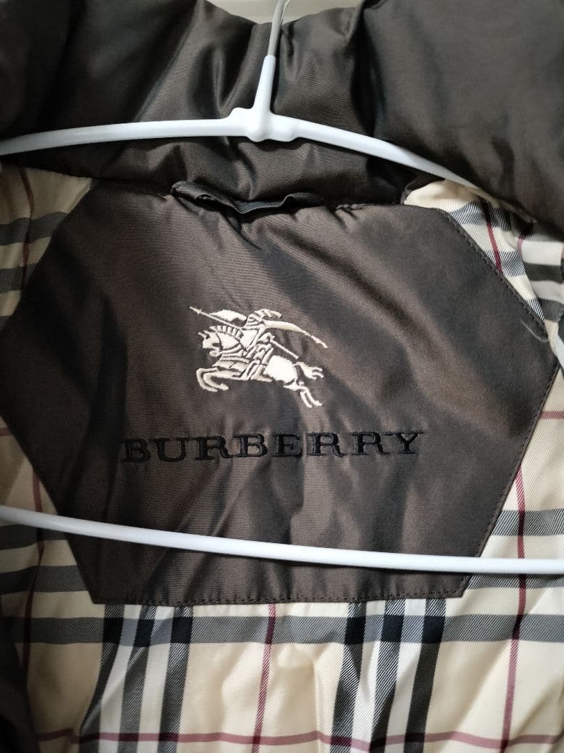 BURBERRY London ダウンジャケット ノバチェック ブラウン 9号 - メルカリ