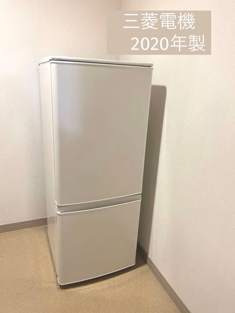 冷凍 冷蔵庫 三菱電機 2020年製 ノンフロン 1人暮らし 146L 146L 2ドア冷蔵庫（マットチャコール）【右開き】 | 三菱 | MR-P15K-H