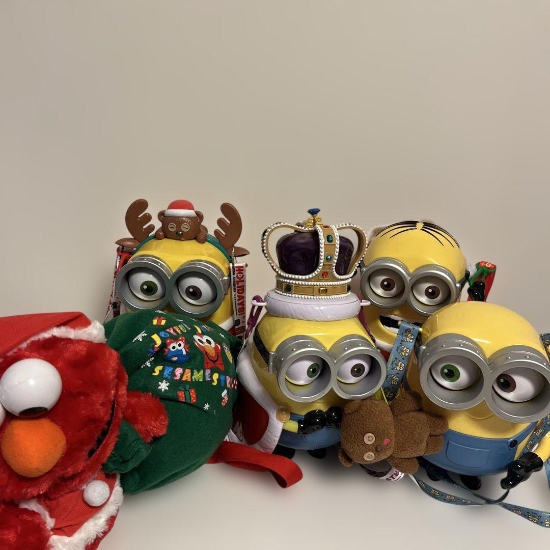 クリスマスusj ユニバーサルスタジオジャパンミニオンエルモポップコーンバケット