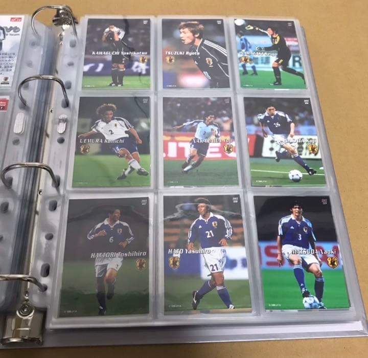 02カルビーJリーグカード日本代表234枚セミコンプセット（コンプまで2枚抜け）
