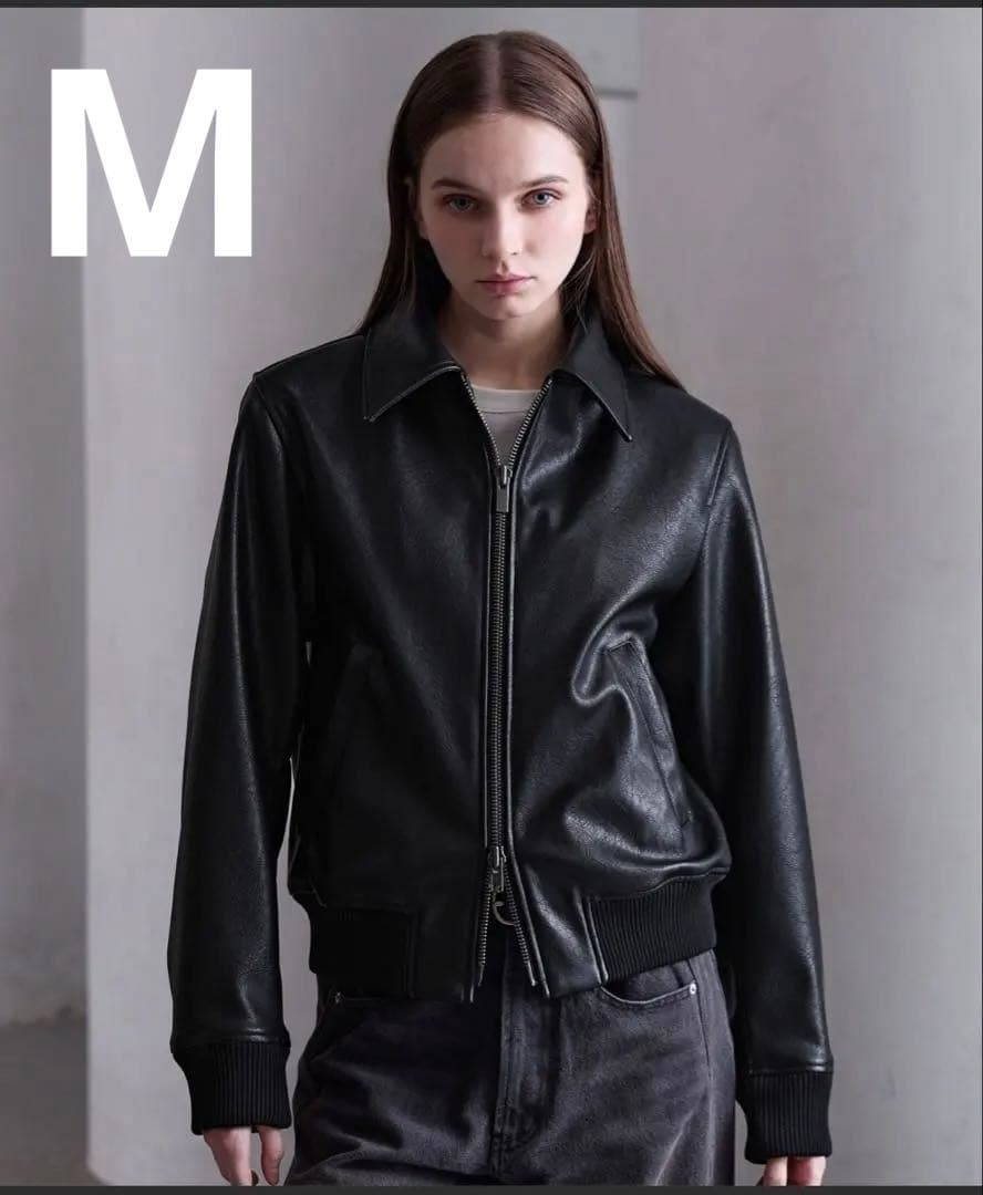 clel ディープテクスチャーブルゾン ブラック　Mサイズ