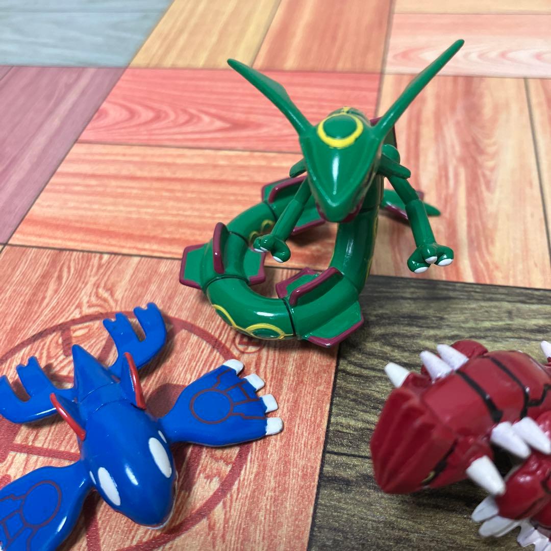 ポケモン モンコレ レックウザ グラードン カイオーガ ミニフィギュア3