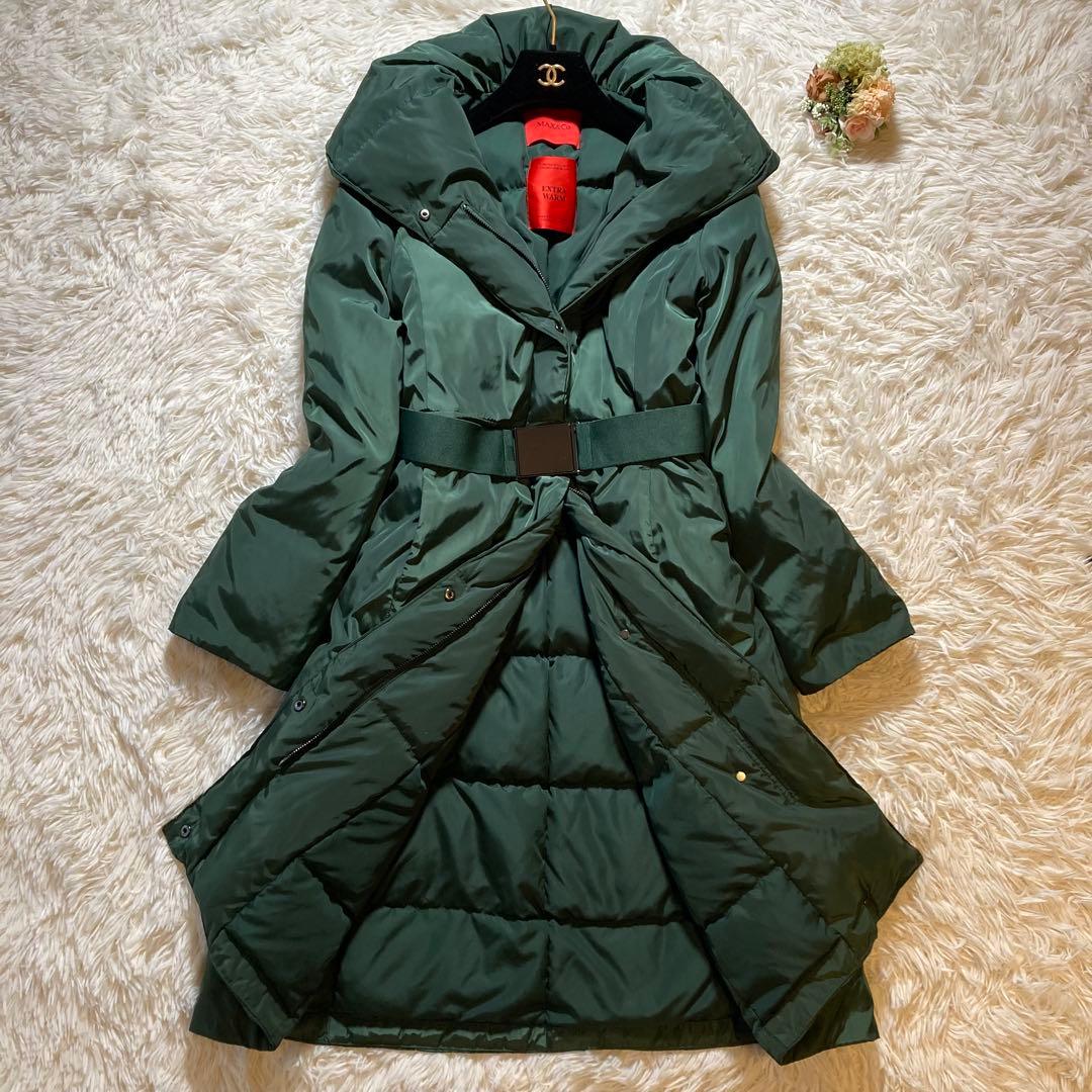 未使用級✨高級✨サイズ42✨マックスアンドコー 綺麗 ベルトAラインダウンコート