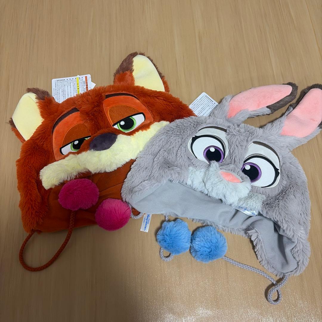 ディズニー ズートピア ファンキャップ タグ付き ニック＆ジュディ