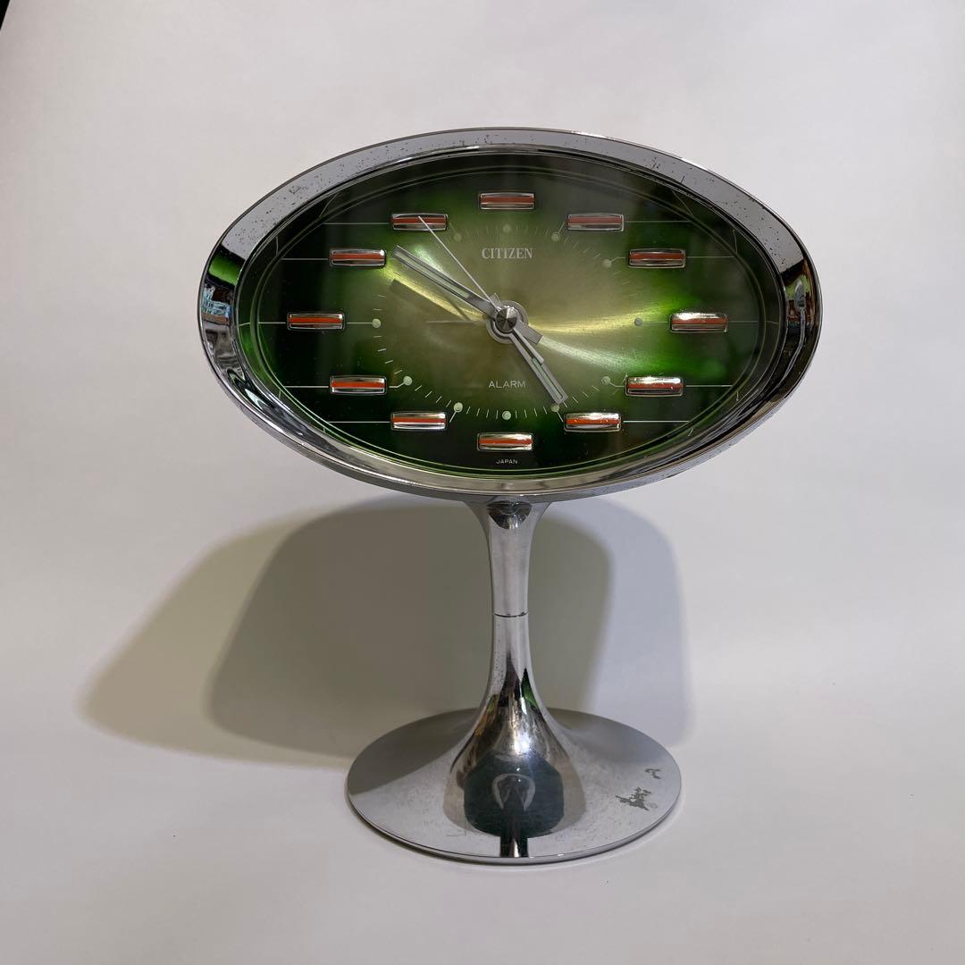 シチズンcitizen置き時計　レトロ　スペースエイジ