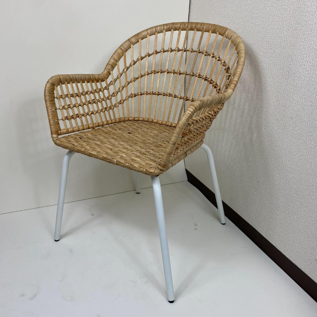 IKEA NILSOVE ニルソーヴェ イス ラタン ダイニングチェア ガーデン