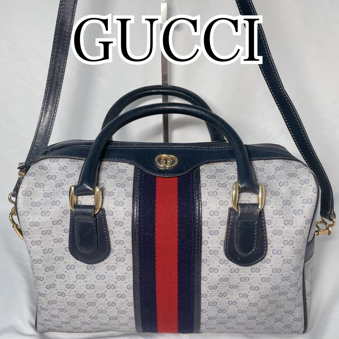 GUCCI グッチ ミニボストン　ショルダー 2way シェリーライン バッグ