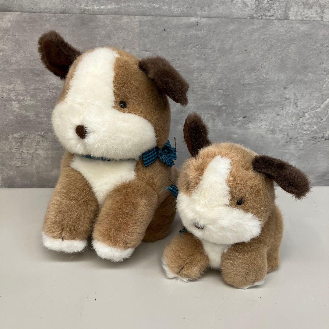 昭和レトロ リトルハウス わんこ ぬいぐるみ 動物 アニマル 大小 2体