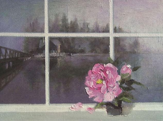 油絵 菅家令子 絵 絵画 インテリア F4-070802 花 油絵 菅家令子 絵 絵画 インテリア 額付(白) F6-030314 人物 女性 油絵