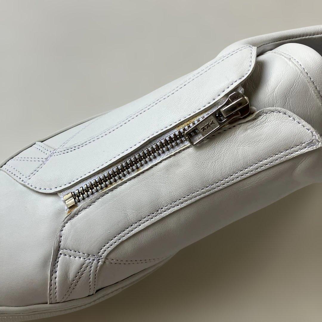 未使用 Amb レザー スニーカー センタージップ ホワイト - メルカリ