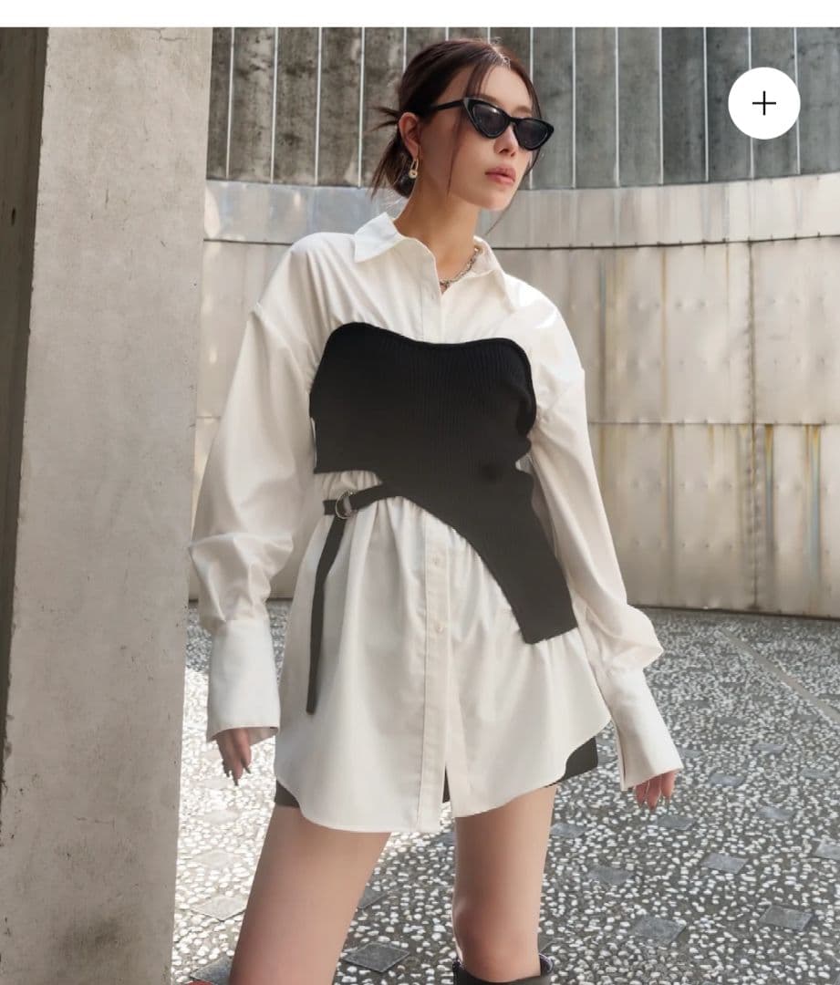 ドッキング KNITビスチェ シャツ