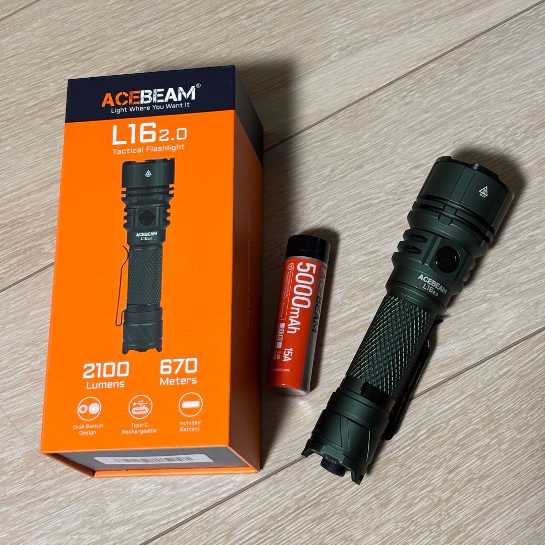 ACEBEAM L16 2.0 Sft40-5000K ODグリーン Acebeam L16 2.0 Review – Full-Featured Duty Light – Grizzly's Reviews
