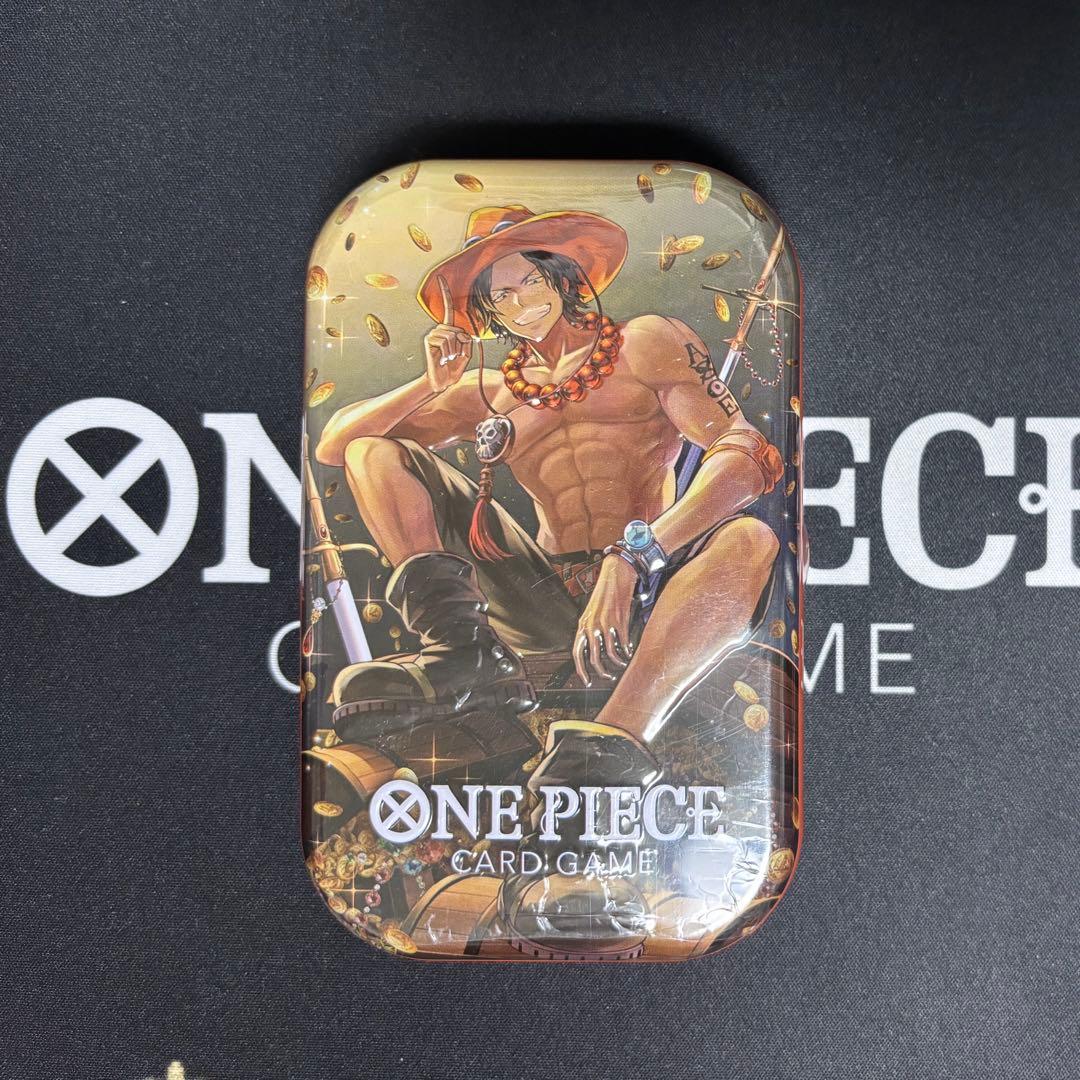 ワンピースカード アジア 海外限定 ミニ缶コレクション エース 新品未
