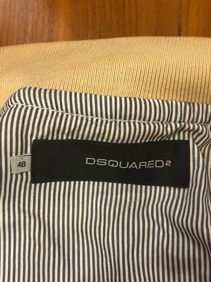 DSQUARED2ベージュ ダブルジップアップジャケット 短丈 - メルカリ
