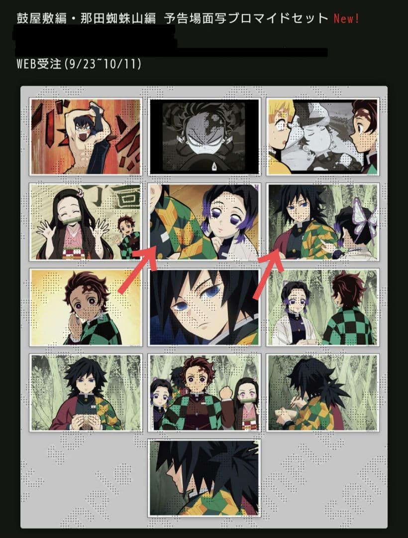 鬼滅の刃 鼓屋敷編・那田蜘蛛山編 予告場面ブロマイド➀ 冨岡義勇