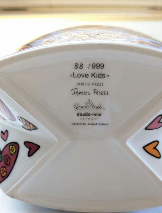 て*く様 ジェ―ムスリジィ 花瓶 オブジェ 陶器≫ Love Kids≪ 88