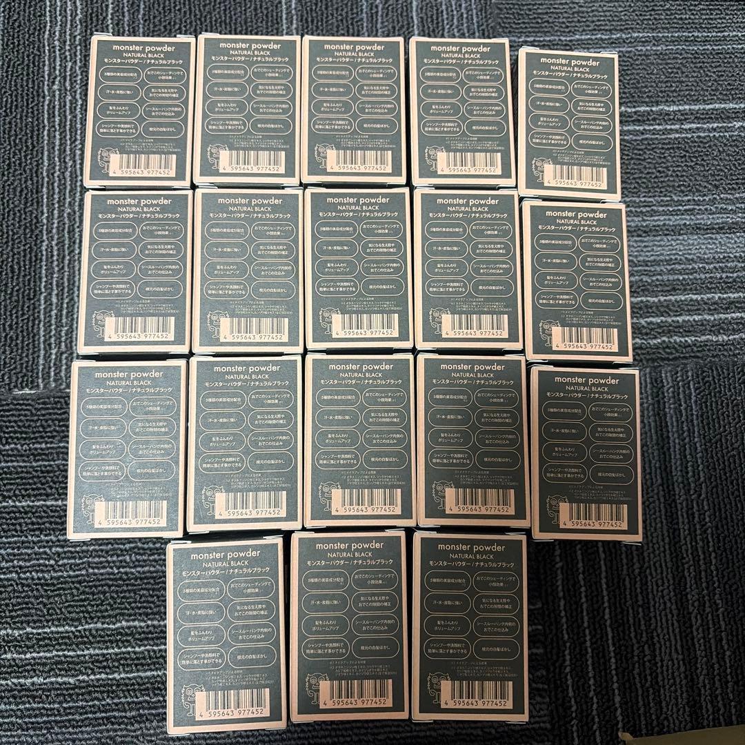 モンスターパウダー ナチュラルブラック 18個セット ナチュラルブラック モンスター パウダー／HAIR MONSTER LAB（ヘア