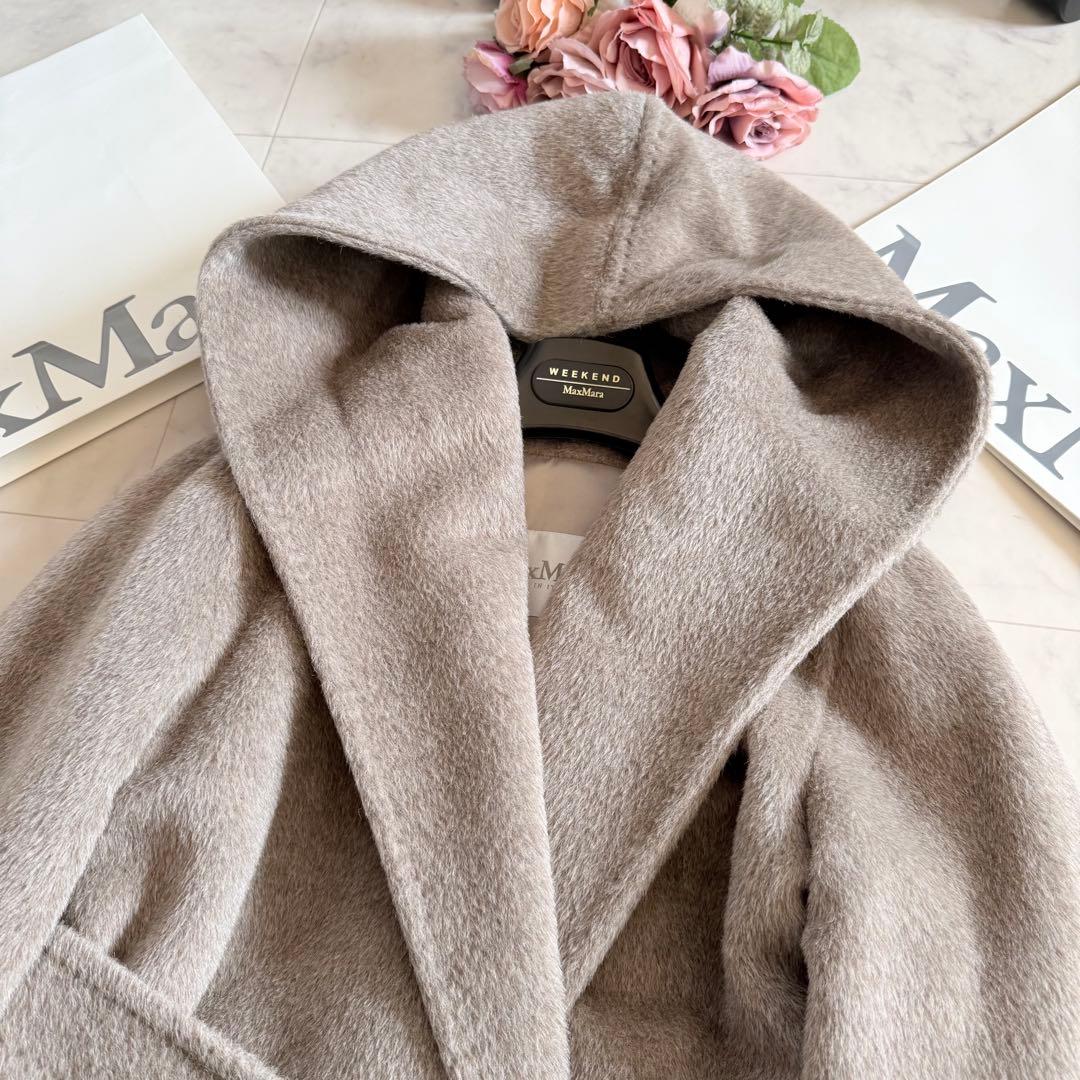 希少☆マックスマーラ 白タグ アルパカシャギー コート リアルト