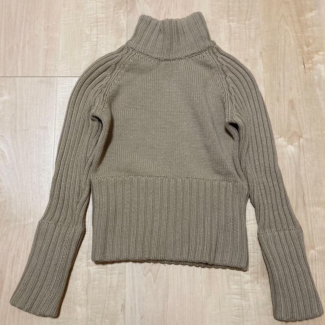 GUCCI グッチ ショート丈 ハイネック ニット セーター S ベージュ