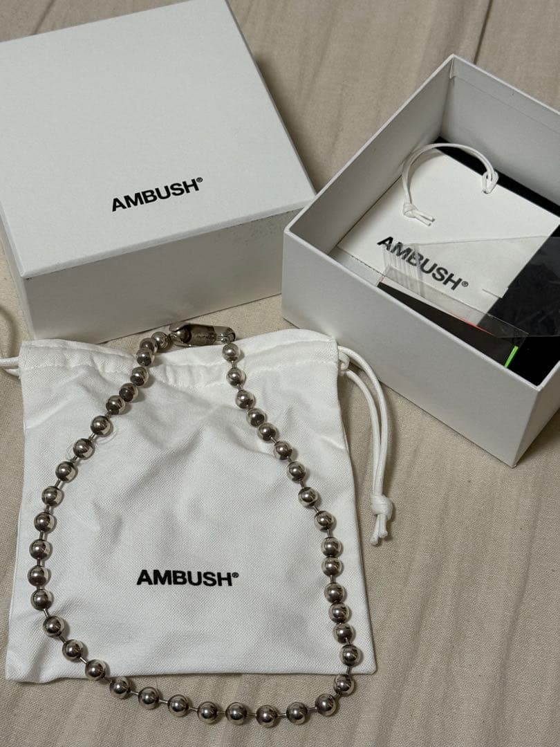AMBUSH ボールチェーンネックレス L 中古・古着通販】AMBUSH (アンブッシュ) ボールチェーンネックレス
