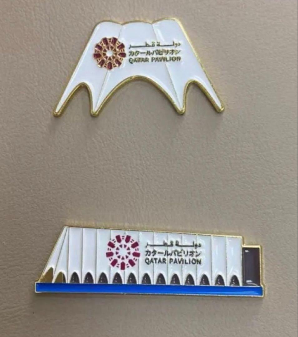 関西万博、expo2025、Pavilion、ピンバッジ、カタール館、レア 超希少】大阪関西万博 2025 カタール館限定 ピンバッジ 3種セット