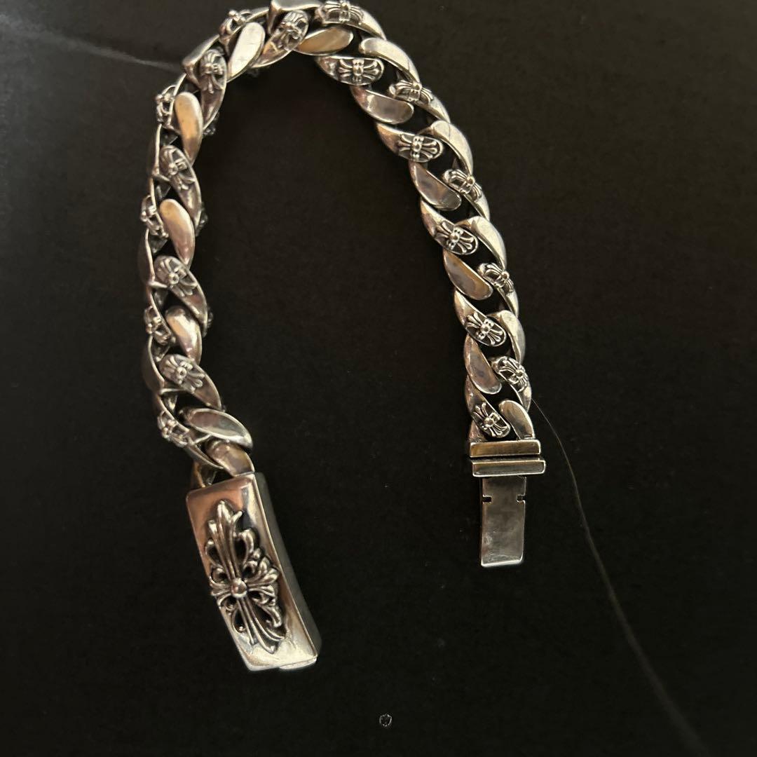 クロムハーツ フローラルクロス IDブレスレット フ アンシーチェーン