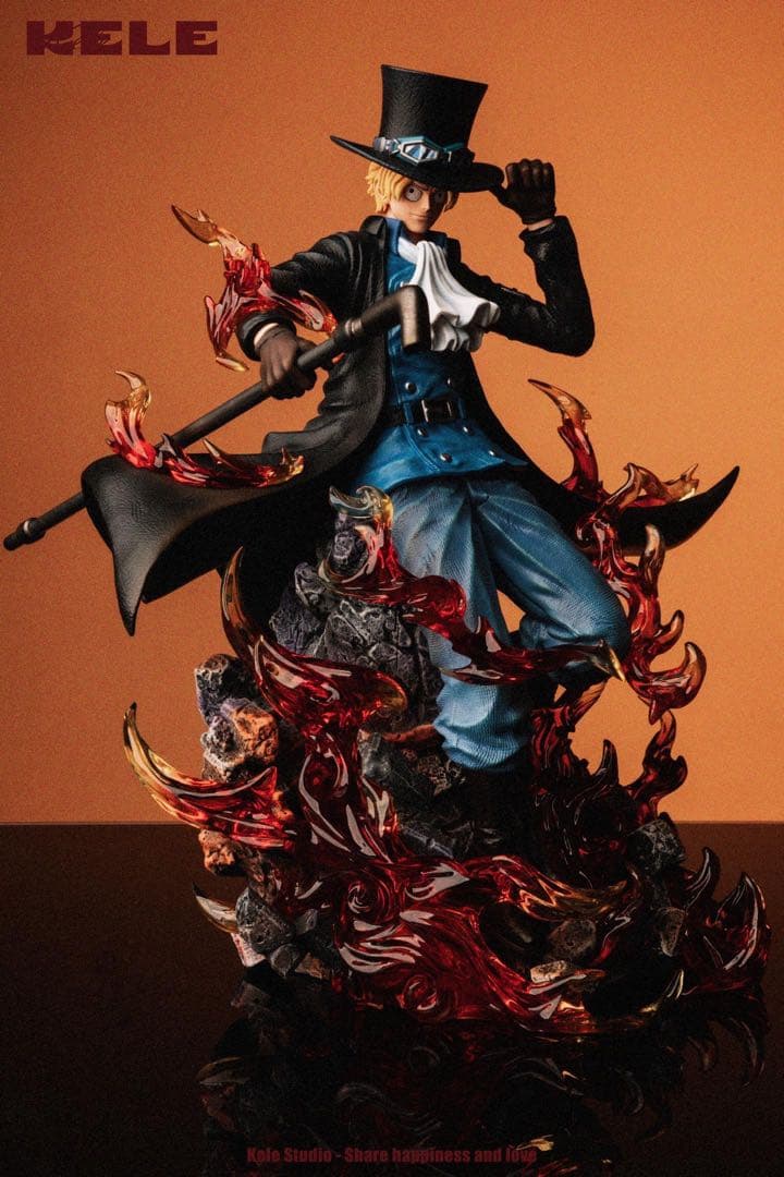 ONE PIECE ワンピース 革命軍 サボ ガレージキット フィギュア塗装済み