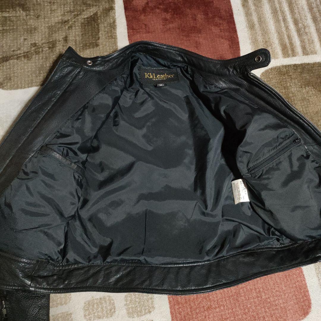 美品レアモデル KADOYA Ksleather シングルライダースМシボ本革