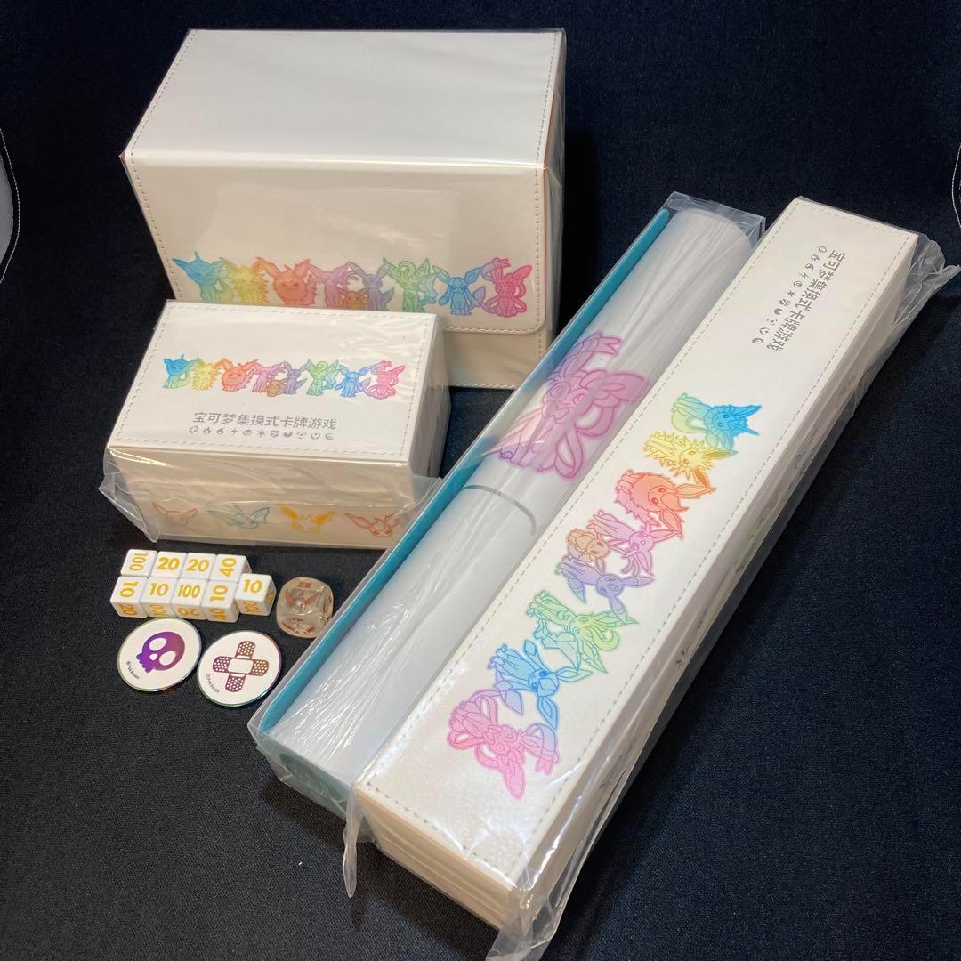イーブイギフトボックス デッキケース ダメカン &ケース プレイマット&ケース ポケモンカードゲーム 海外限定 デッキケース イーブイズ (中国限定