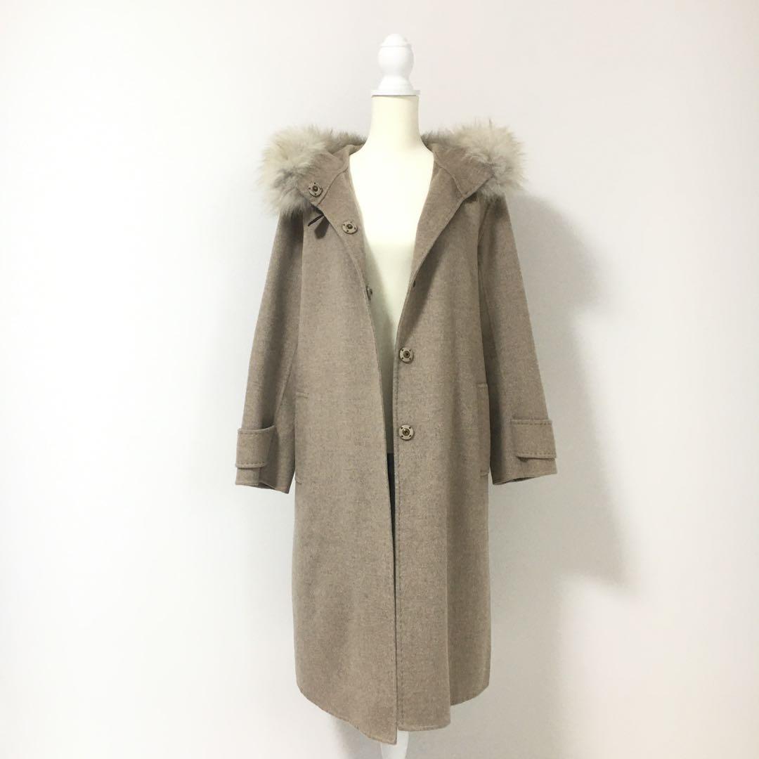 美品 定価45万円 FOXEY フォクシー カシミヤ100% ファー コート - メルカリ