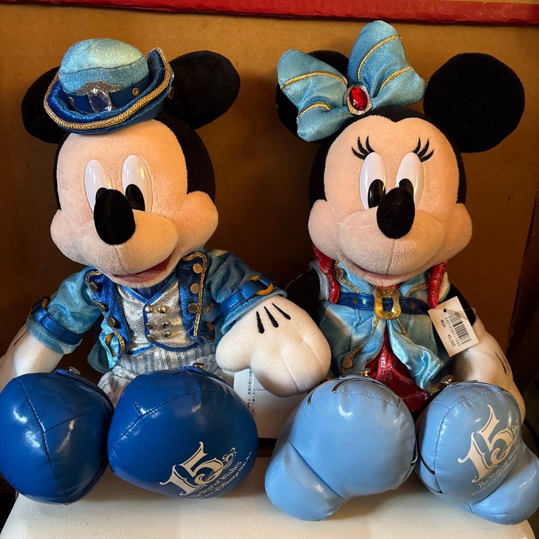 ディズニーシー 15周年 ぬいぐるみ ミッキー ミニー 新品タグ付き