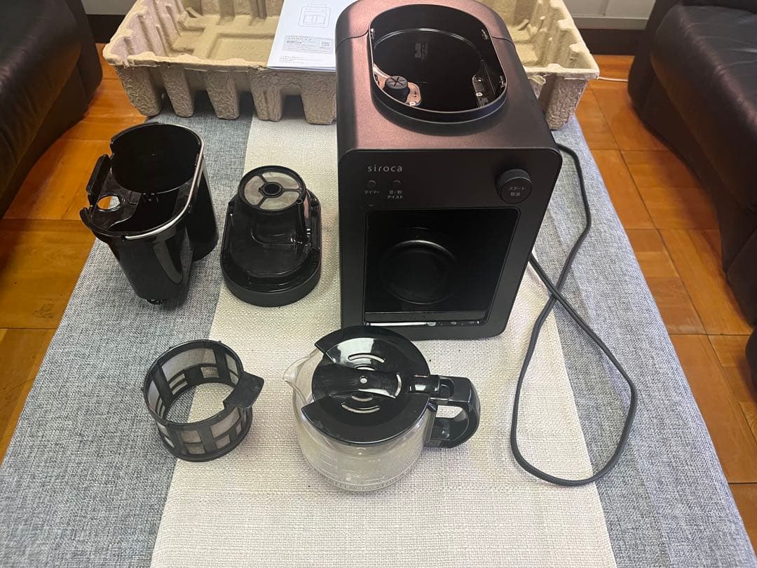 シロカ 全自動コーヒーメーカーカフェばこ SC-A352 ブラック