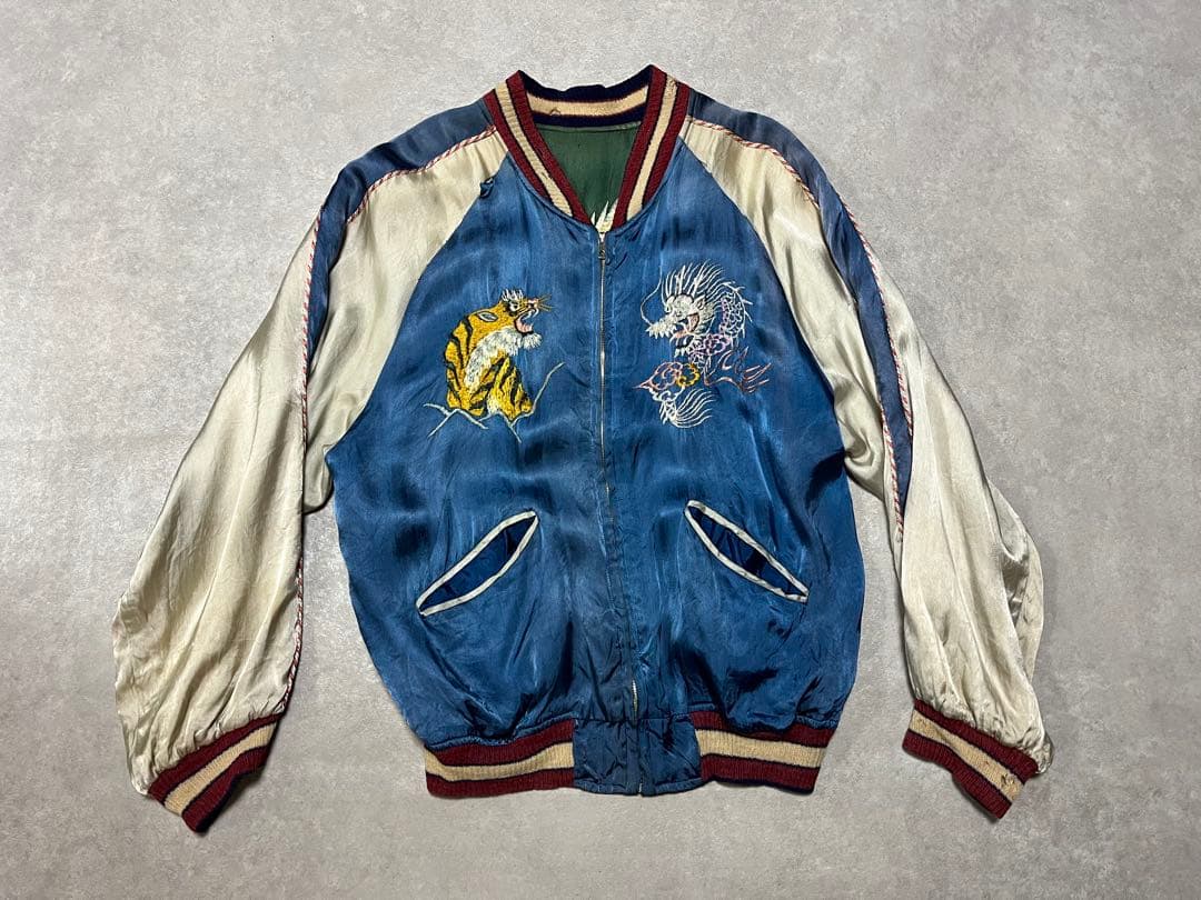 スカジャン VINTAGE SOUVENIR JACKET 50s 60s 虎 USED】50'～60's SOUVENIR JACKET | VINTAGE(ヴィンテージ) / アウター