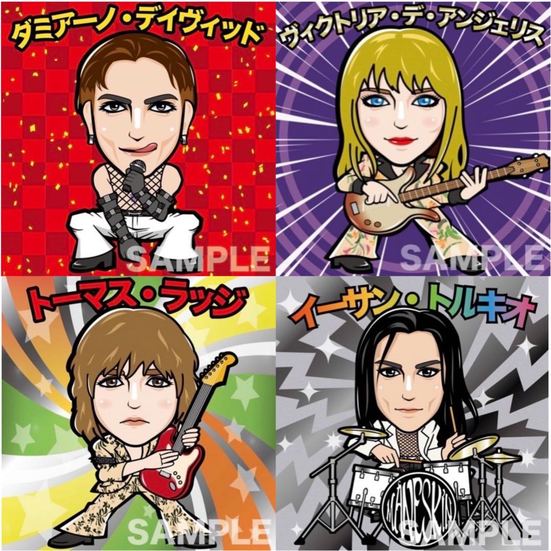 MANESKIN マネスキン　非売品ステッカー　コンプリート　モーネスキンシール