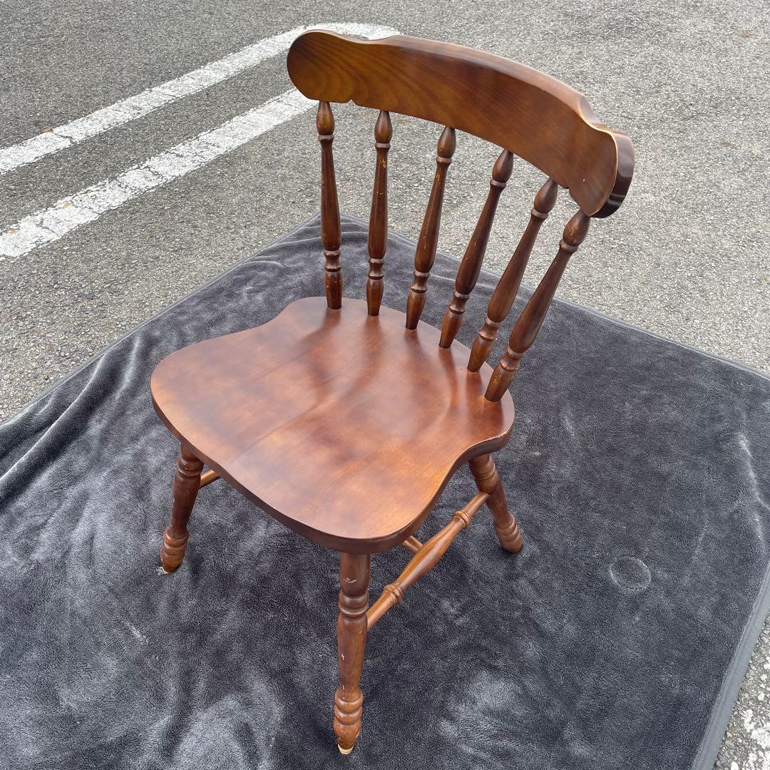 キツツキマーク 飛騨産業 ダイニングチェア 木製チェア 美品】飛騨産業 キツツキ ダイニングチェア ウィンザーチェア 穂高系