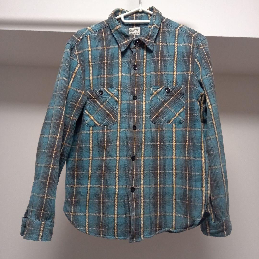 Tenderloin 青系チェック ネルシャツ XS ターコイズ - メルカリ