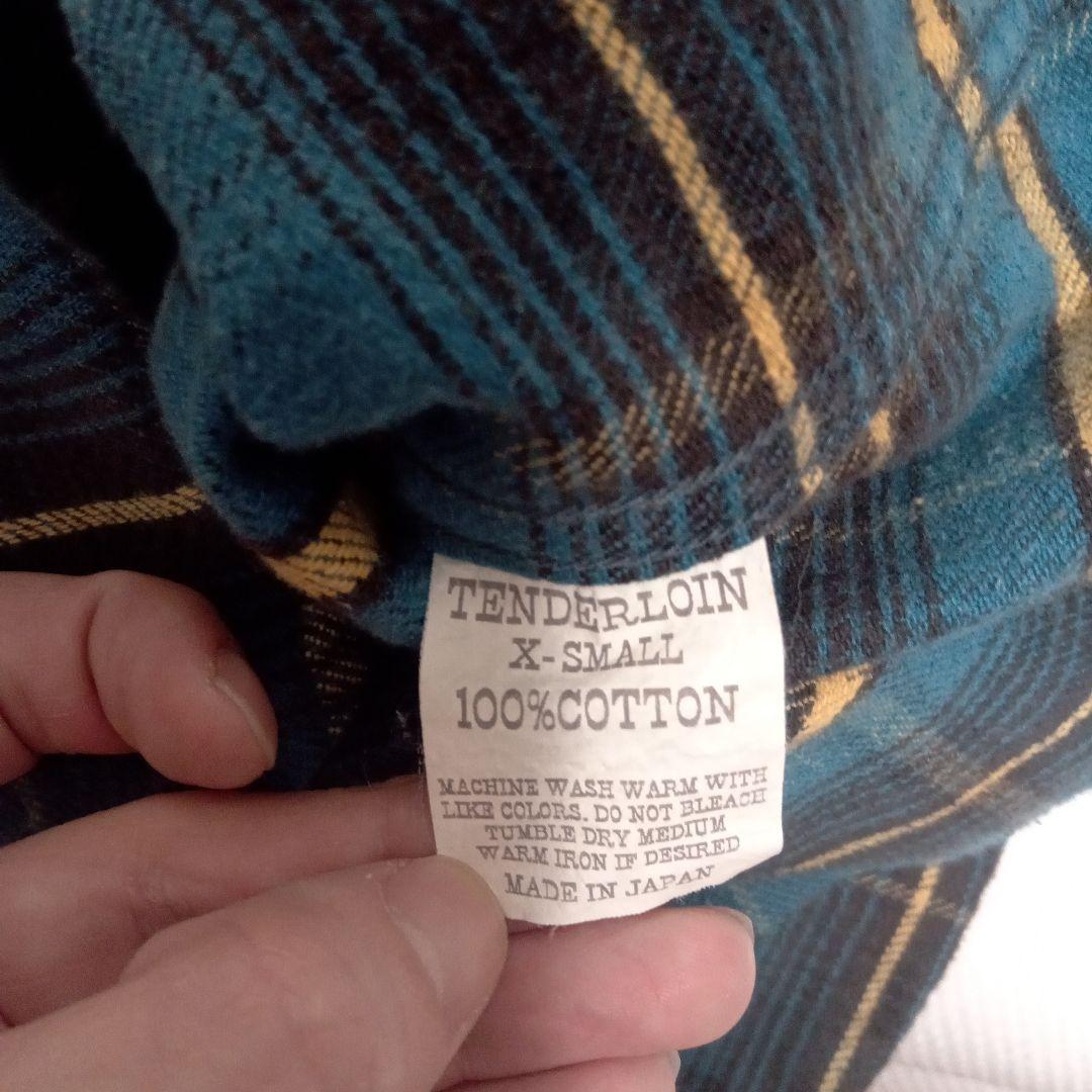 Tenderloin 青系チェック ネルシャツ XS ターコイズ - メルカリ