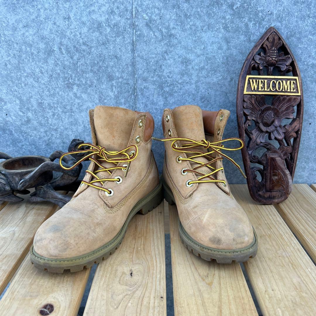 ティンバーランド 23.5センチ ベージュ ワークブーツ 値段交渉致します