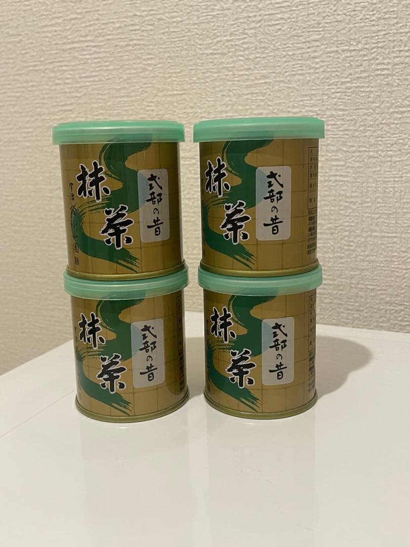 山政小山園　式部の昔　30g＊4 山政小山園 抹茶 式部の昔 30g 缶入り【返品交換不可】