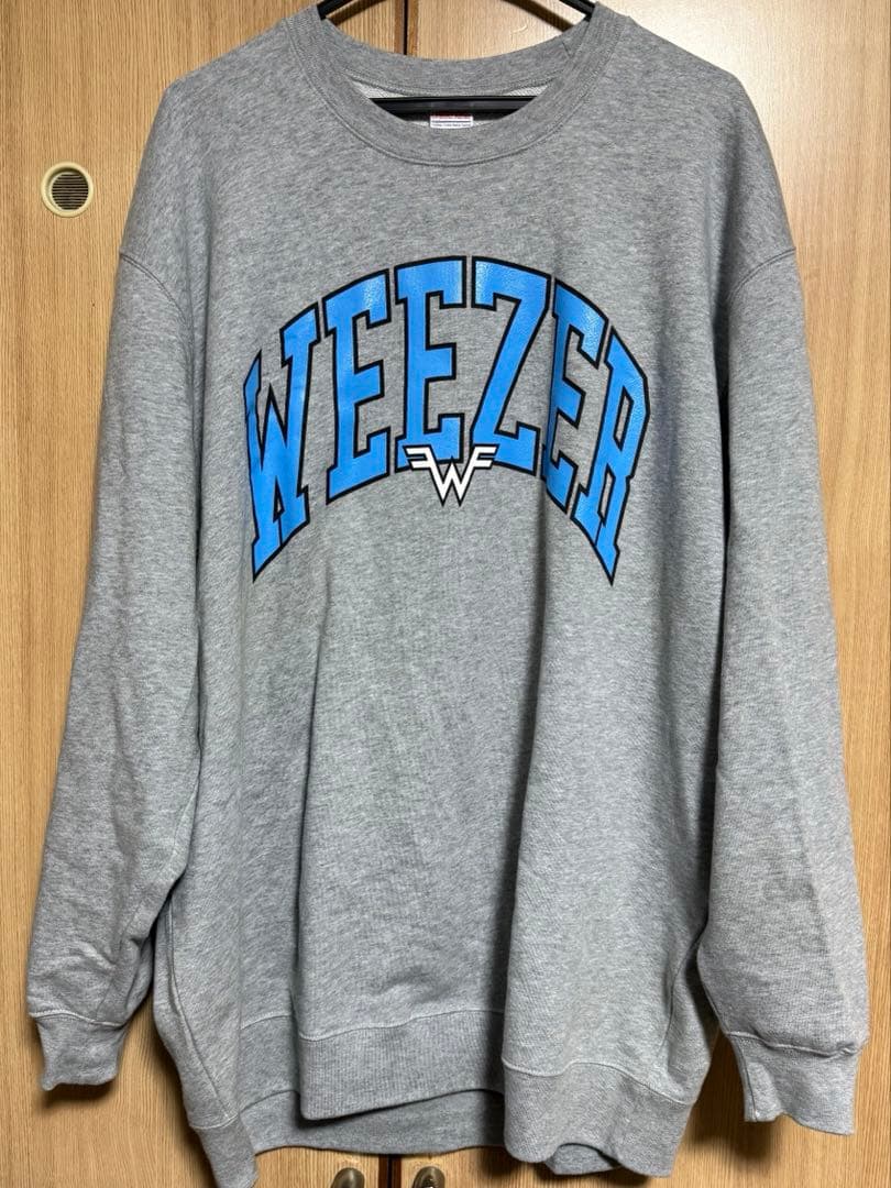 【即完】 Weezer グレー スウェットXXLサイズ Jerzees Adult 9.5 oz. Super Sweats® NuBlend® Fleece Quarter-Zip