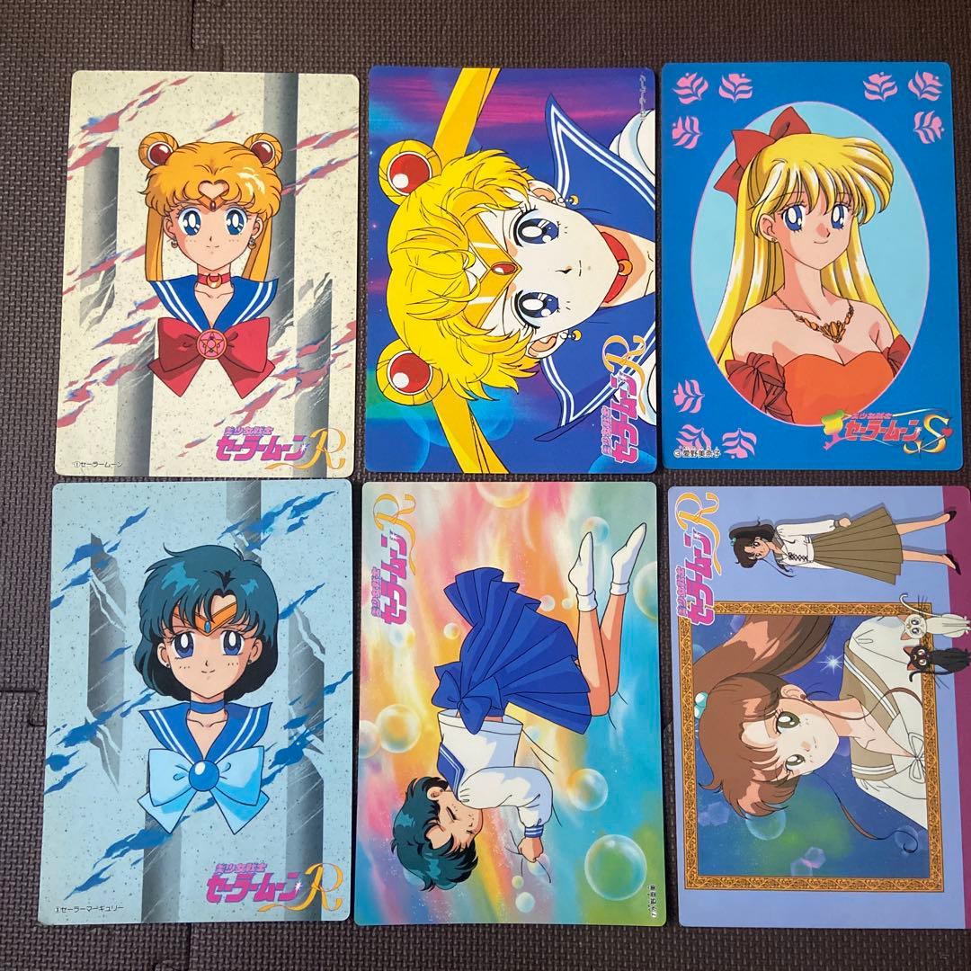 セーラームーン ジャンボカード 6枚セット レア 貴重 美品 カードダス