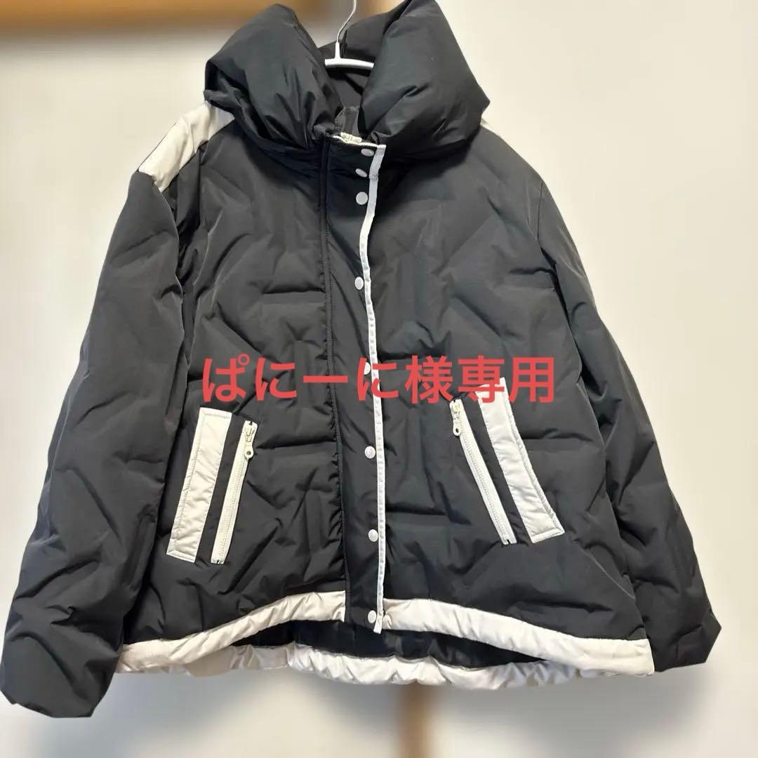 ダウンジャケット ブラック/ホワイト