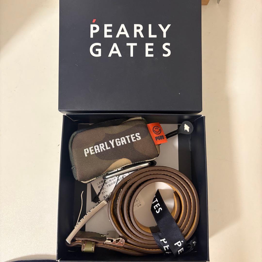 PEARLY GATES パーリーゲイツ ベルト 迷 彩柄　ボールポーチ　セット ボールポーチ(ゴルフボールケース)|PEARLY GATES(パーリーゲイツ