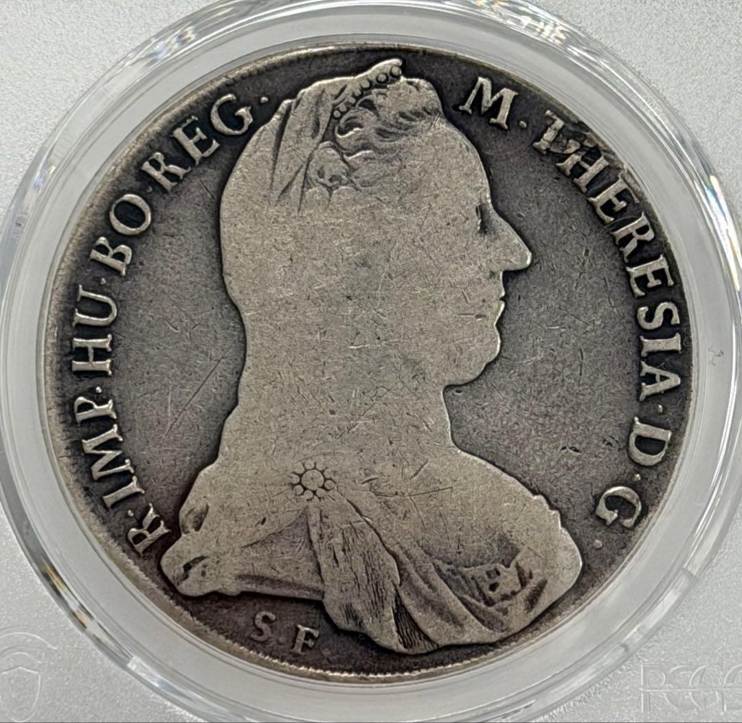 超レア❗️1853年 オーストリアマリア・テレジアターレル大型銀貨 PCGS認定