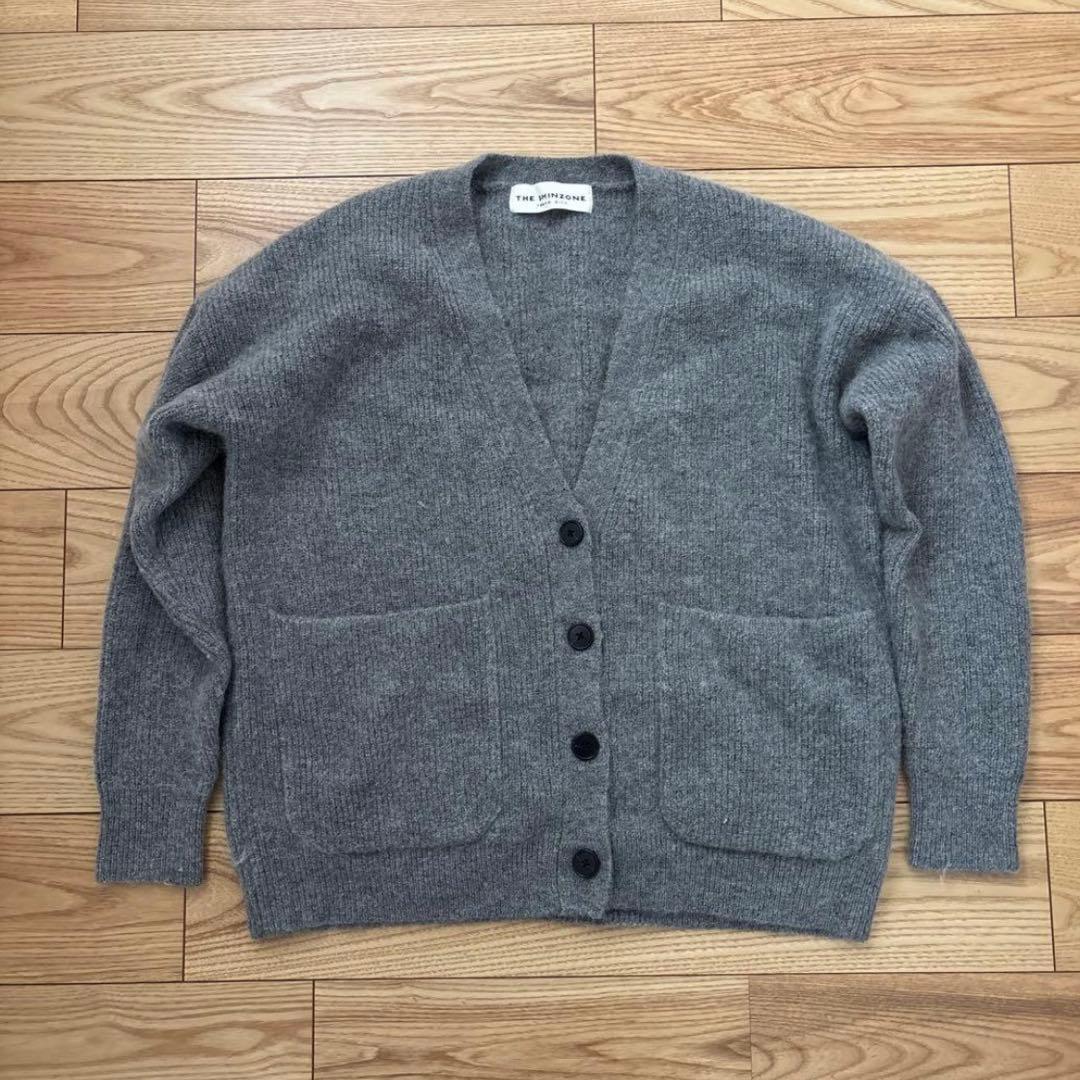 美品 THE SHINZONE モヘアカーディガン グレー