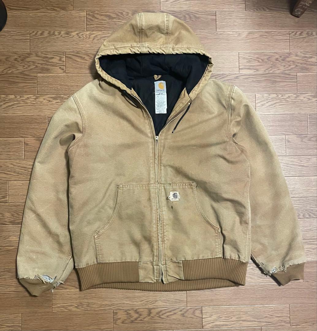 に*し様 00s Carhartt アクティブジャケット J130 BRN L Carhartt（カーハート） アクティブジャケット メンズ 大きいサイズ