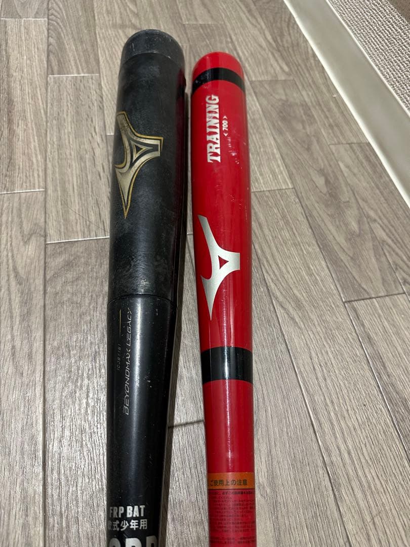 Mizuno バット 黒色 少年用